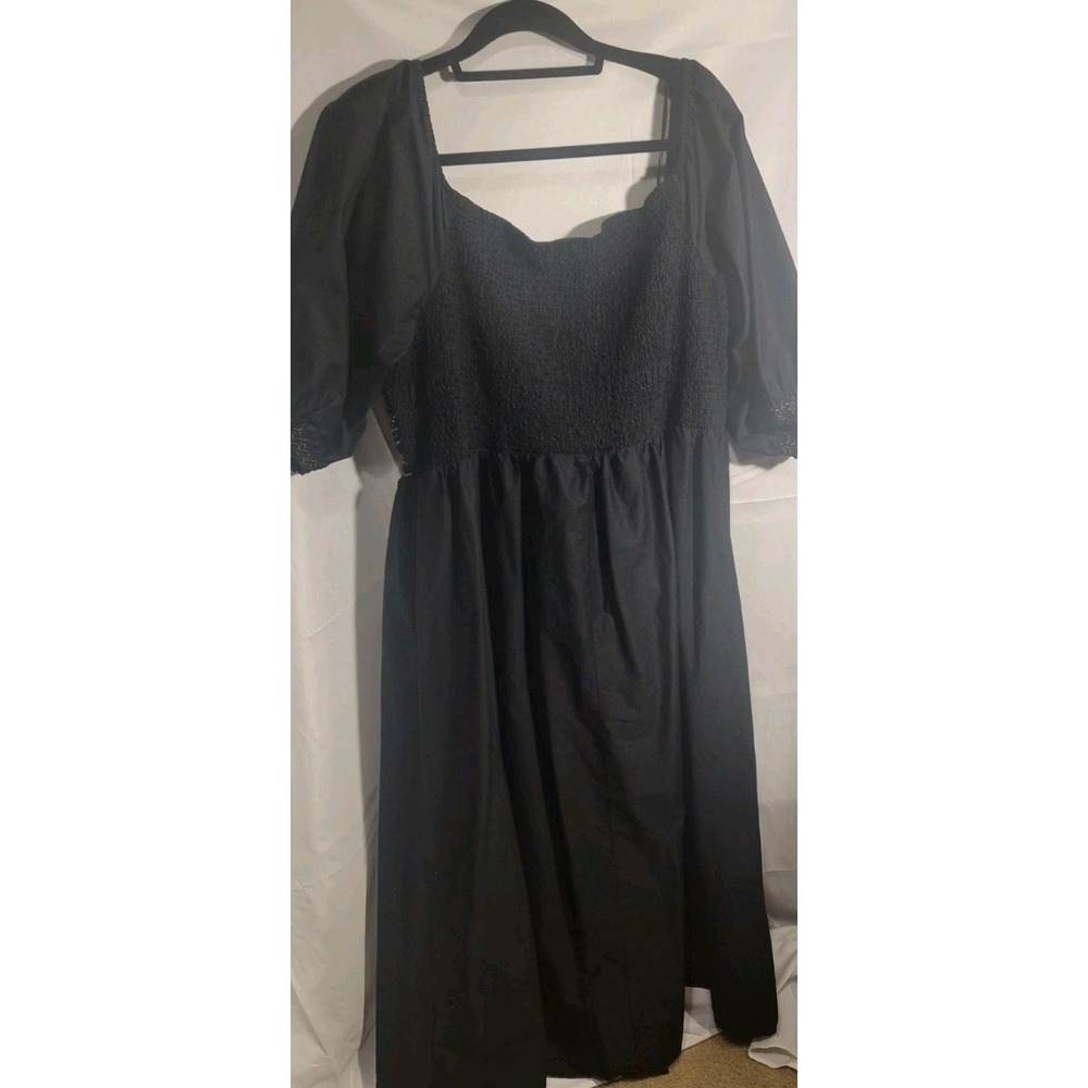 Old Navy 3XL High-Waisted Embroidered Flared Maxi Dress Fall Christmas Party